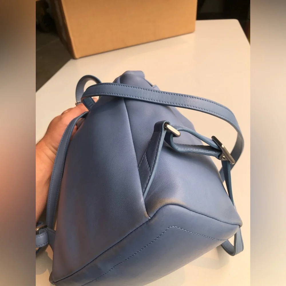 Vintage COACH Legacy West Small Backpack #9858 Sky Blue Leather with hangtag